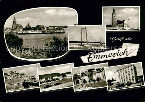 Emmerich Rhein Rheinschifffahrt Rheinbrücke Martinikir