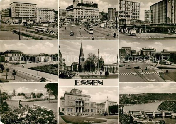 Essen Ruhr Hauptpost Bahnhofsvorplatz Strassenbahn
