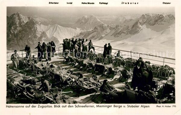 Zugspitze Höhensonne auf der Zugspitze Schneefern