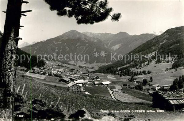 Trins Innsbruck Panorama gegen Olperer Zillertaler Alpe