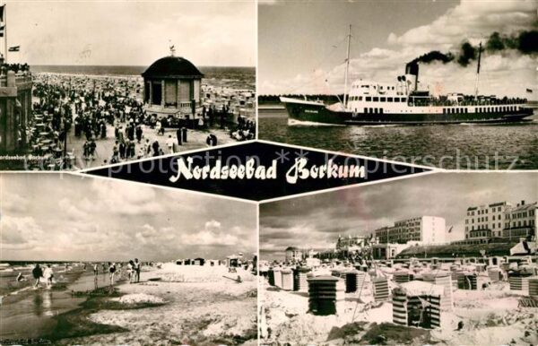 Borkum Strand Pavillon Fähre Strandhotels