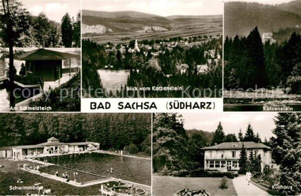 Bad Sachsa Harz Schmelzteich Panorama Blick vom Katzens