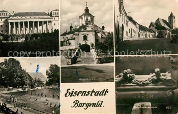 Eisenstadt Schloss Haydnkirche Pfarrgasse Haydnmau