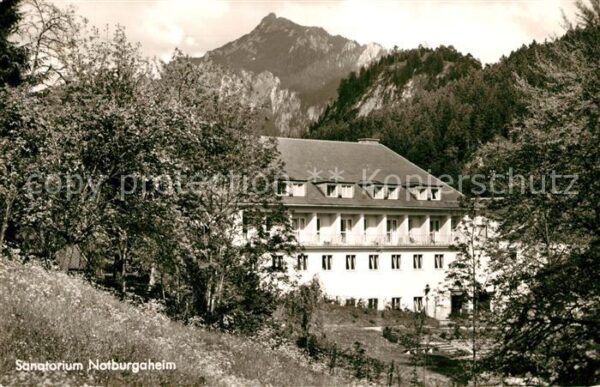 Fuessen Allgaeu Sanatorium Notburgaheim mit Branderschr