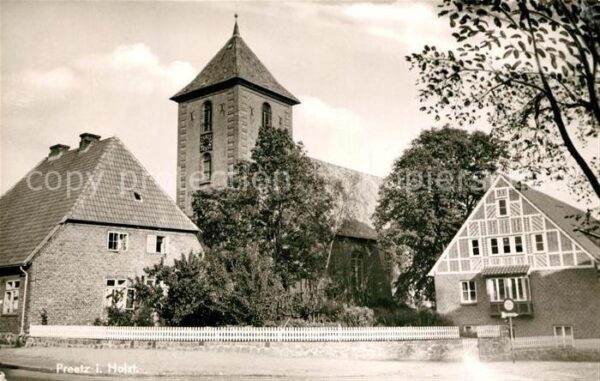 Preetz Holstein Ortsmotiv mit Kirche