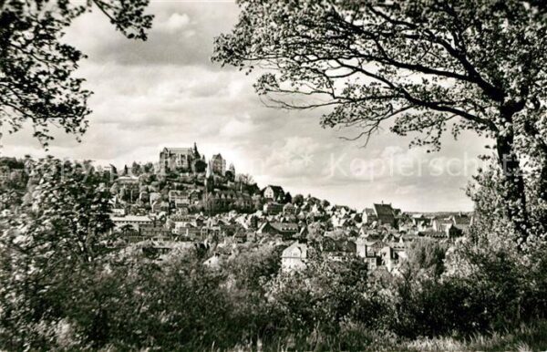 Marburg Lahn Blick von der Bismarckpromenade Stadtbi
