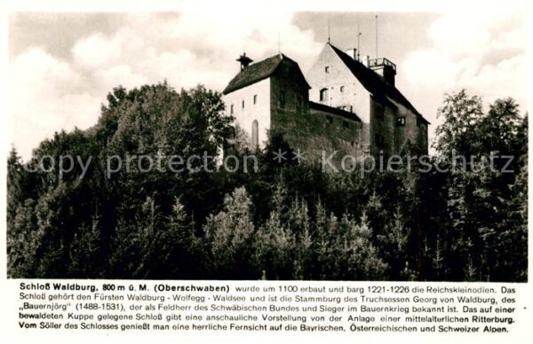Waldburg Wuerttemberg Schloss Geschichte Franckh Chronik Kart