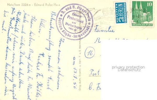 Nebelhorn Edmund Probst Haus Berghaus Allgäuer Al – Bild 2