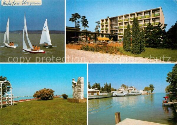 Balaton Plattensee Segeln Hotel Hafen Dampfer Denkmal