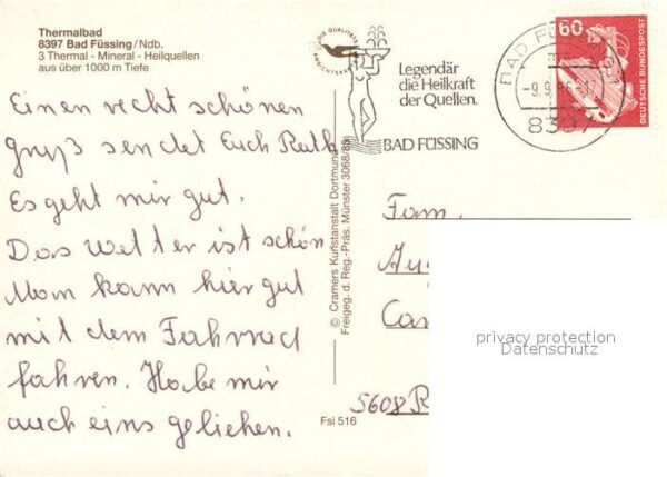 Bad Fuessing Drei Thermal Mineral Heilquellen Fliege – Bild 2