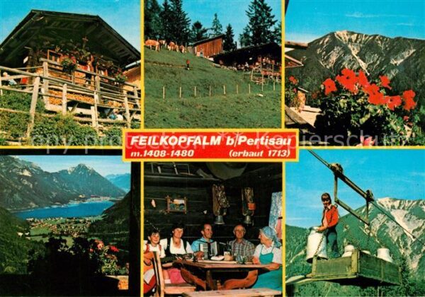 Pertisau Achensee Feilkopfalm Hüttenabend Lastenaufzug Ru
