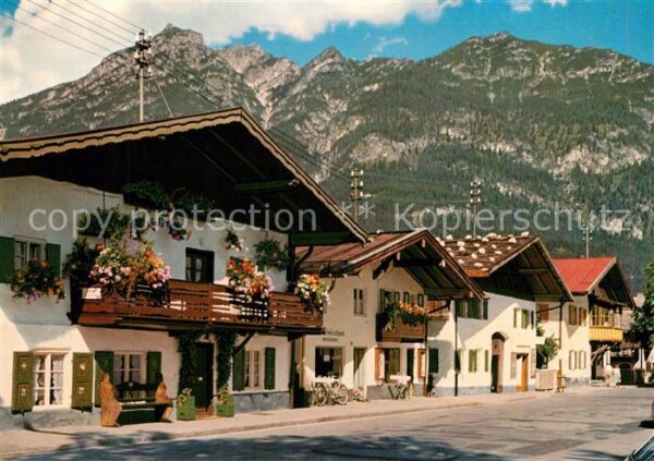 Garmisch-Partenkirchen Klammstrasse mit Kramer Ammergauer Alpe