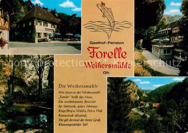 Weihersmuehle Weismain Gasthof Pension Forelle Landschaftspano