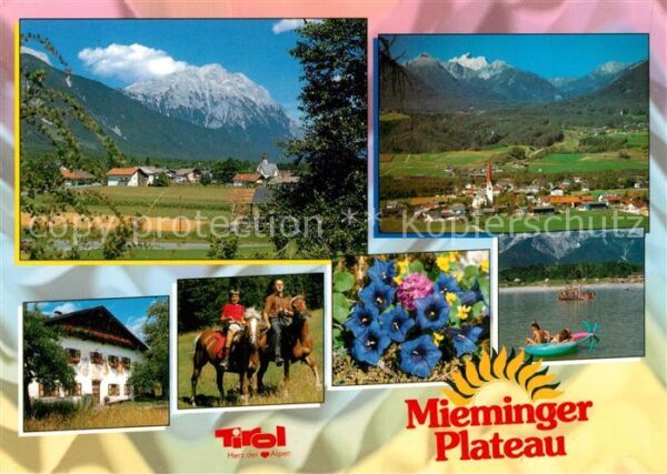Mieminger Plateau Alpenpanorama Blauer Enzian Badesee Rei