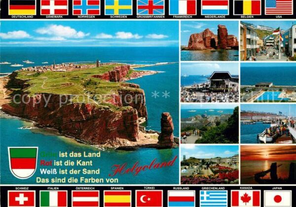 Helgoland Nordseeinsel Fliegeraufnahme Lange Anne