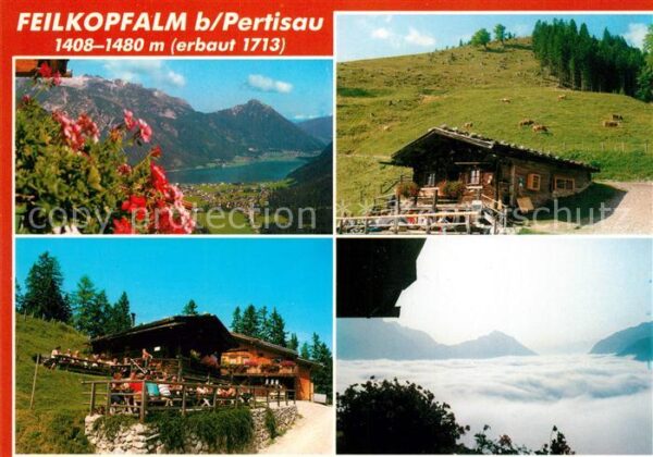 Pertisau Achensee Feilkopfalm Landschaftspanorama Nebelme