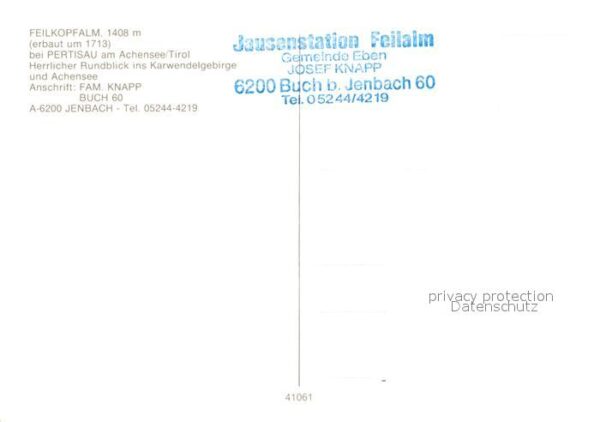 Pertisau Achensee Feilkopfalm Landschaftspanorama Nebelme – Bild 2
