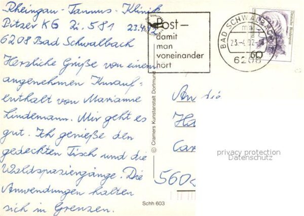 Bad Schwalbach Teilansichten Kurort Weinbrunnen Kurpar – Bild 2