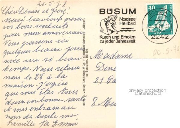 Buesum Nordseebad Hafen Mole Badestrand Promenade Wappen – Bild 2