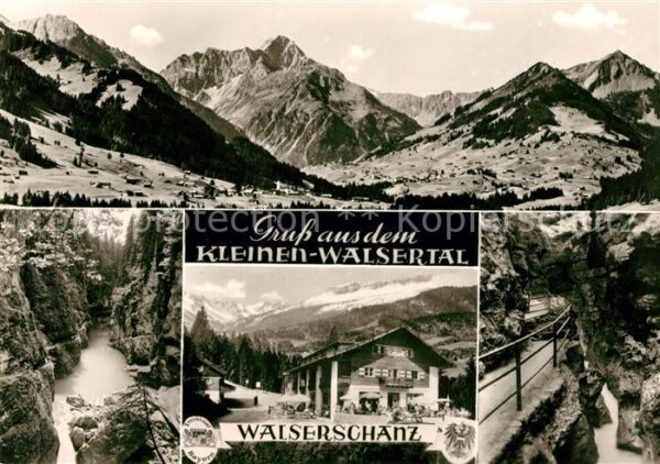 Walserschanz Kleinwalsertal Alpenpanorama Grenzgaststätte Schlucht