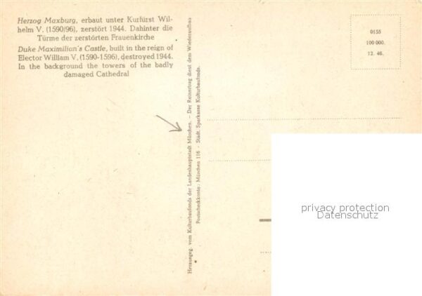 Muenchen Herzog Maxburg Türme der Frauenkirche K – Bild 2