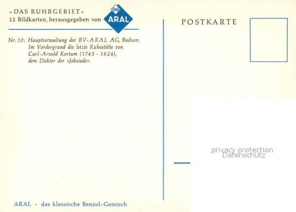 Bochum Hauptverwaltung der BV Aral AG Grabstät – Bild 2