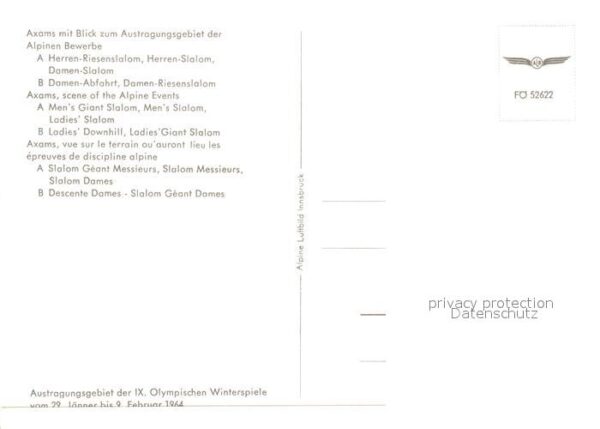 Axams Austragungsgebiet der IX. Olympische Wi – Bild 2