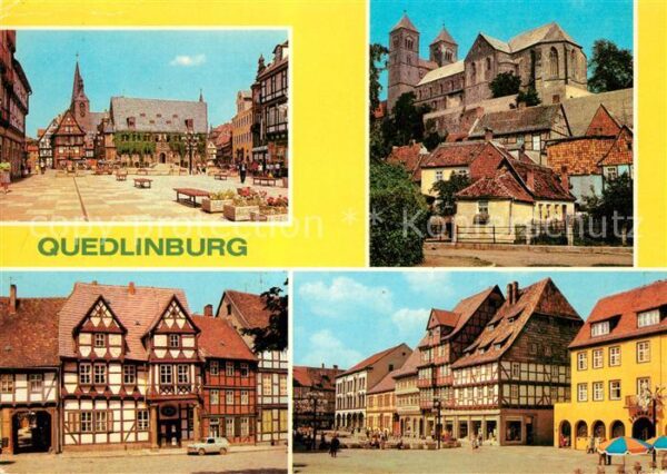 Quedlinburg Rathaus Dom Klopstockhaus Markt Fachwer