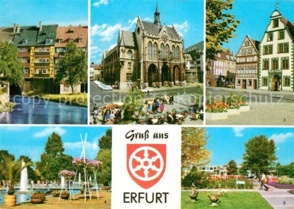 Erfurt Krämerbrücke Hohe Lilie Historisches Ge