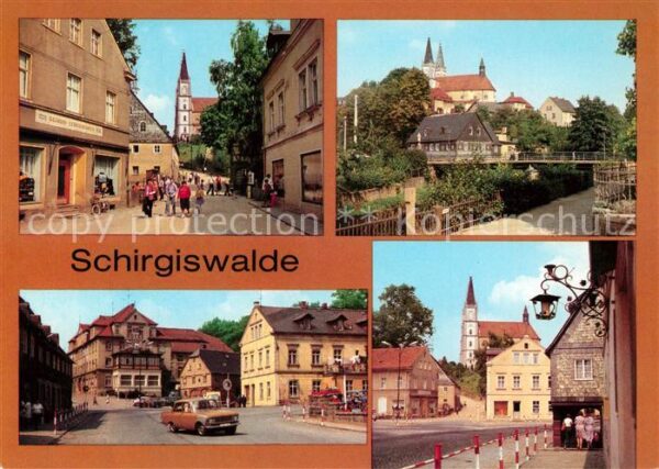 Schirgiswalde Obermarkt Teilansicht Kirche Ernst Thäl