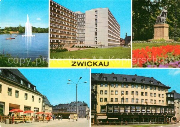 Zwickau Sachsen Schwanenteich Internat Ingenieurhochsch