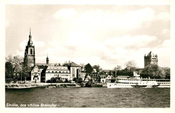 Eltville Rhein Rheinufer Dampfer