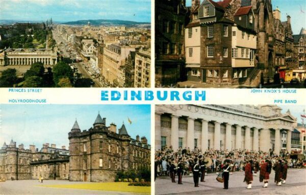 Edinburgh Scotland John Knox House Pipe Band