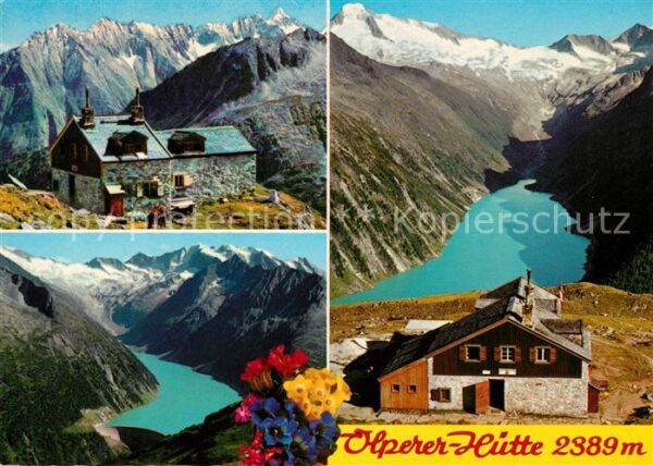 Olpererhuette Hochferner-Gruppe Schlegeis-Stausee Gr.