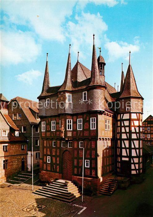 Frankenberg Eder 10türmiges Rathaus Fachwerkhaus Altstad