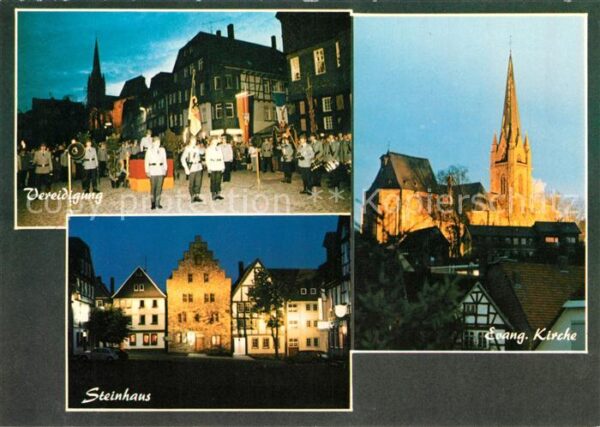 Frankenberg Eder Teilansichten historische Stadt Vereidi