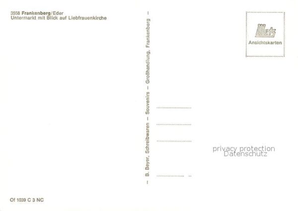 Frankenberg Eder Untermarkt Liebfrauenkirche – Bild 2