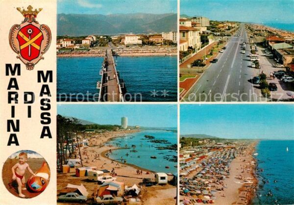 Marina di Massa Strand Brücke Camping