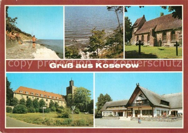 Koserow Ostseebad Usedom Streckelbergmauer Evangelische Kirche K