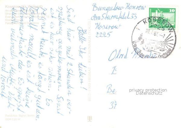 Koserow Ostseebad Usedom Streckelbergmauer Krankenhaus Forstferi – Bild 2