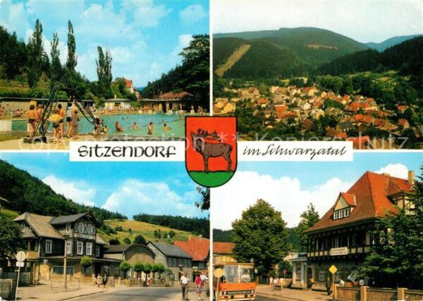 Sitzendorf Thueringen Schwimmbad Erholungsheim Max Kirchner H