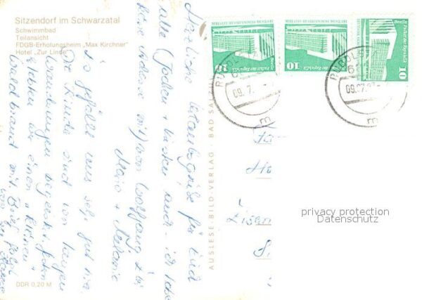 Sitzendorf Thueringen Schwimmbad Erholungsheim Max Kirchner H – Bild 2