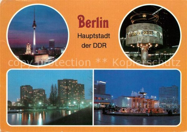 Berlin Weltzeituhr Fischerinsel Alexanderplatz