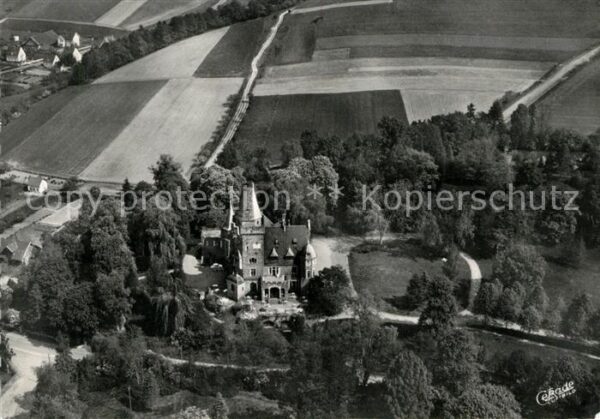 Zueschen Fritzlar Fliegeraufnahme Park-Cafe Schloss Garve