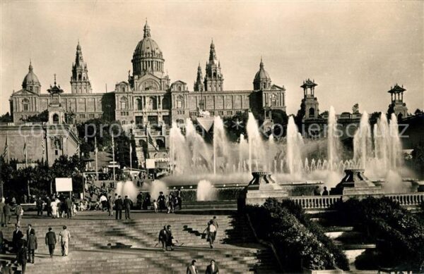 Barcelona Cataluna Parque Montjuich Palacio Nacional del A