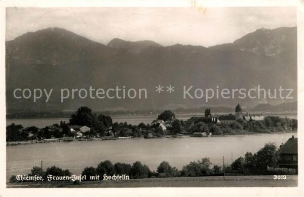 Fraueninsel Chiemsee mit Hochfelln
