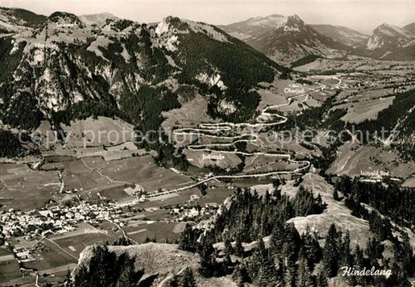 Hindelang Fliegeraufnahme mit Oberjoch