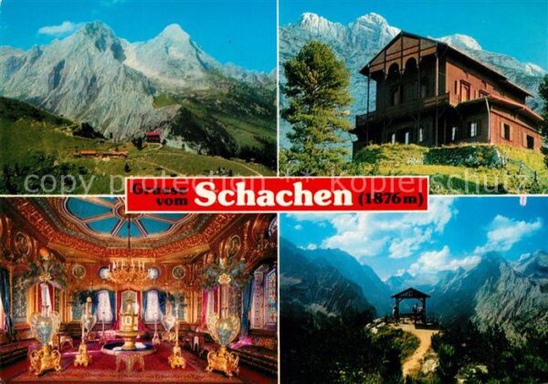 Schachen Garmisch Schachenhäuser und Schachenschloss Inne
