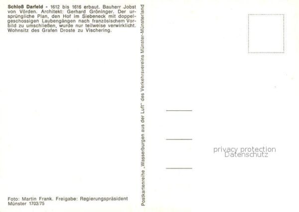 Darfeld Fliegeraufnahme Schloss Darfeld – Bild 2