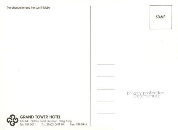 Kowloon Grand Tower Hotel The chandelier and th – Bild 2